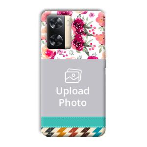 Water Color Painting Customized Printed Back Cover for Oppo A77s