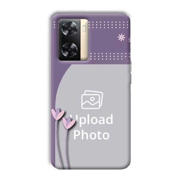 Lilac Pattern Customized Printed Back Cover for Oppo A77s