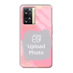 Sparkly Pink Customized Printed Back Cover for Oppo A77s
