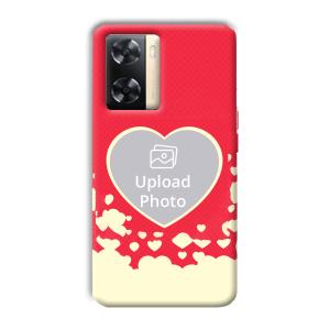 Heart Customized Printed Back Cover for Oppo A77s