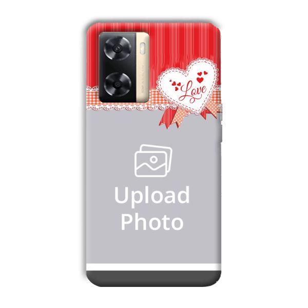 Valentine Customized Printed Back Cover for Oppo A77s