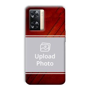 Solid Red Customized Printed Back Cover for Oppo A77s