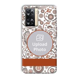 Henna Art Customized Printed Back Cover for Oppo A77s