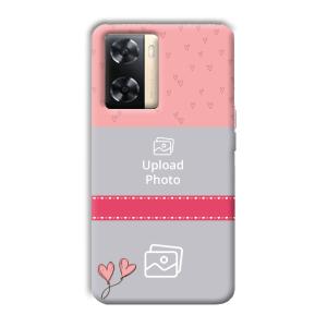 Pinkish Design Customized Printed Back Cover for Oppo A77s