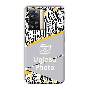 Letters Customized Printed Back Cover for Oppo A77s