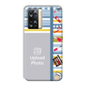 Makeup Theme Customized Printed Back Cover for Oppo A77s