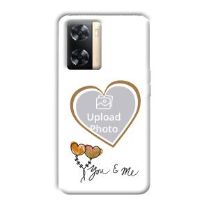 You & Me Customized Printed Back Cover for Oppo A77s