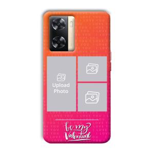 To My Valentine Customized Printed Back Cover for Oppo A77s