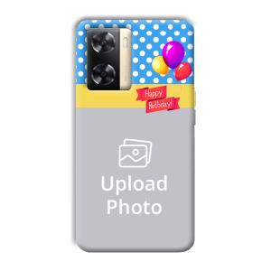 Happy Birthday Customized Printed Back Cover for Oppo A77s