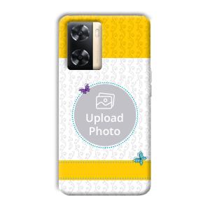 Butterflies & Yellow Customized Printed Back Cover for Oppo A77s