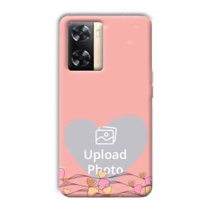 Small Hearts Customized Printed Back Cover for Oppo A77s