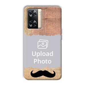 Moustache Customized Printed Back Cover for Oppo A77s