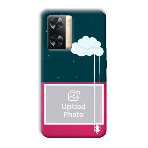 On The Clouds Customized Printed Back Cover for Oppo A77s