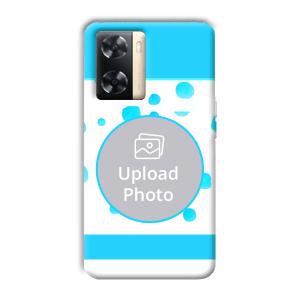 Bluish Customized Printed Back Cover for Oppo A77s