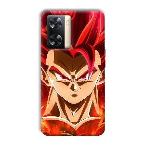 Goku Design Phone Customized Printed Back Cover for Oppo A77s