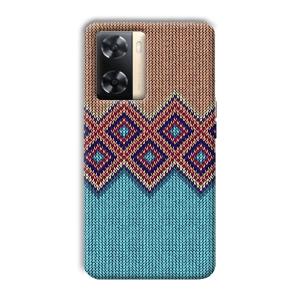 Fabric Design Phone Customized Printed Back Cover for Oppo A77s