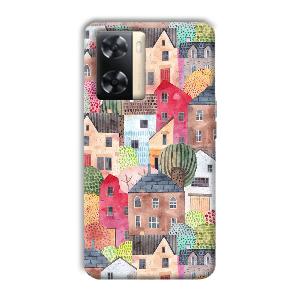 Colorful Homes Phone Customized Printed Back Cover for Oppo A77s