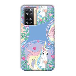 Unicorn Phone Customized Printed Back Cover for Oppo A77s