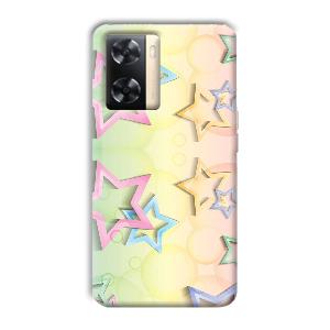 Star Designs Phone Customized Printed Back Cover for Oppo A77s
