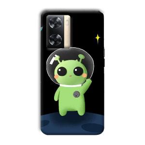 Alien Character Phone Customized Printed Back Cover for Oppo A77s
