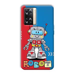 Robot Phone Customized Printed Back Cover for Oppo A77s