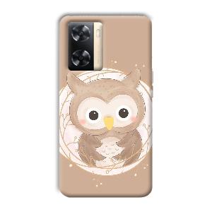 Owlet Phone Customized Printed Back Cover for Oppo A77s
