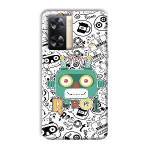 Animated Robot Phone Customized Printed Back Cover for Oppo A77s