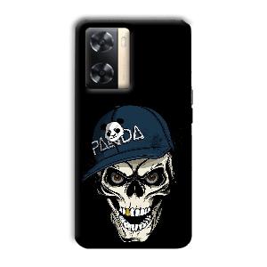 Panda & Skull Phone Customized Printed Back Cover for Oppo A77s