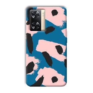 Black Dots Pattern Phone Customized Printed Back Cover for Oppo A77s