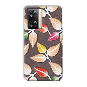 Leaves Phone Customized Printed Back Cover for Oppo A77s