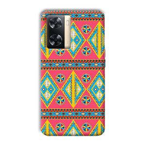 Colorful Rhombus Phone Customized Printed Back Cover for Oppo A77s