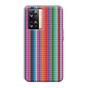 Fabric Pattern Phone Customized Printed Back Cover for Oppo A77s