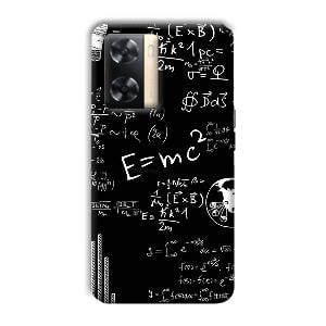 E is Equal To MC2 Phone Customized Printed Back Cover for Oppo A77s