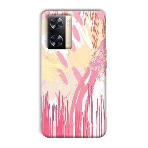 Pink Pattern Designs Phone Customized Printed Back Cover for Oppo A77s