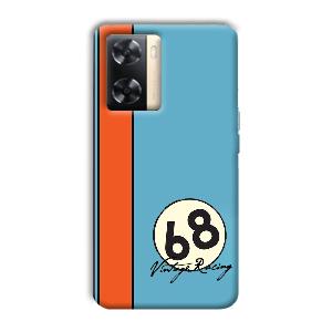 Vintage Racing Phone Customized Printed Back Cover for Oppo A77s