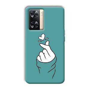 Korean Love Design Phone Customized Printed Back Cover for Oppo A77s
