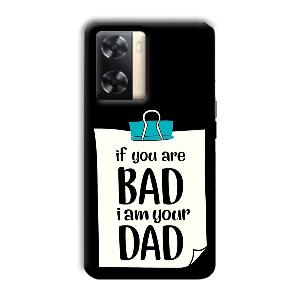 Dad Quote Phone Customized Printed Back Cover for Oppo A77s