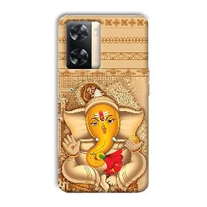 Ganesha Phone Customized Printed Back Cover for Oppo A77s