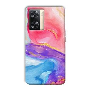 Water Colors Phone Customized Printed Back Cover for Oppo A77s