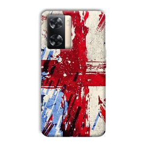 Red Cross Design Phone Customized Printed Back Cover for Oppo A77s