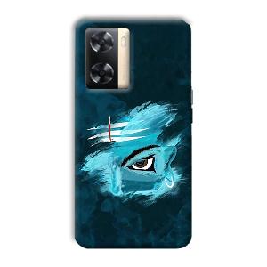 Shiva's Eye Phone Customized Printed Back Cover for Oppo A77s