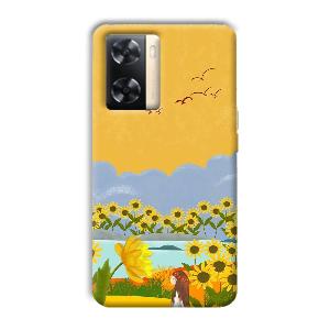 Girl in the Scenery Phone Customized Printed Back Cover for Oppo A77s