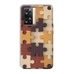 Puzzle Phone Customized Printed Back Cover for Oppo A77s