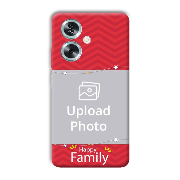 Happy Family Customized Printed Back Cover for Oppo