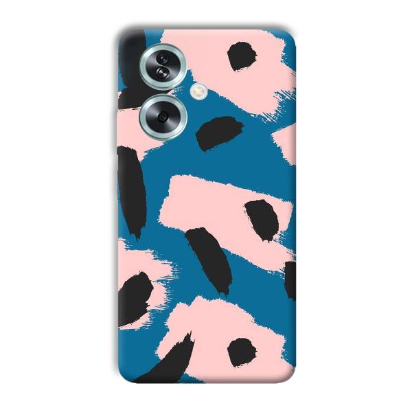 Black Dots Pattern Phone Customized Printed Back Cover for Oppo