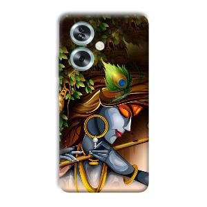 Krishna & Flute Phone Customized Printed Back Cover for Oppo