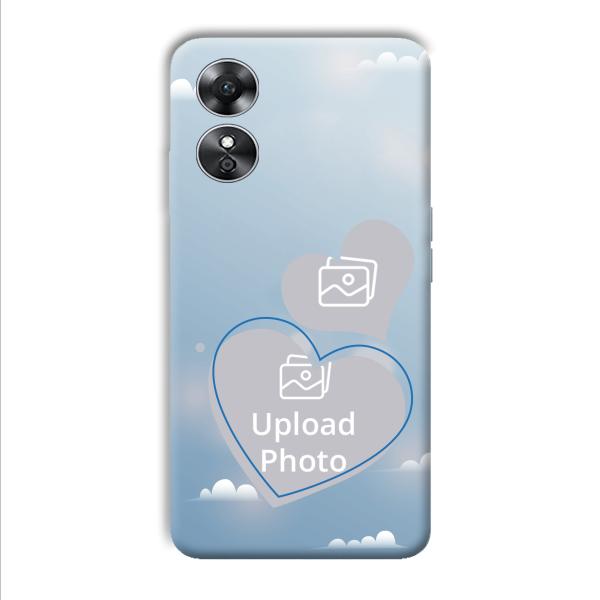 Cloudy Love Customized Printed Back Cover for Oppo A17