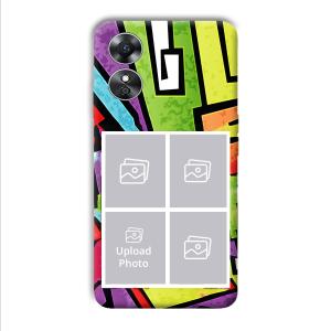 Pop of Colors Customized Printed Back Cover for Oppo A17