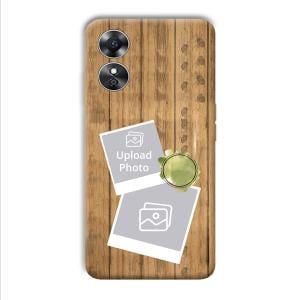 Wooden Photo Collage Customized Printed Back Cover for Oppo A17
