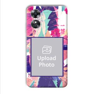 Palm Leaves Customized Printed Back Cover for Oppo A17